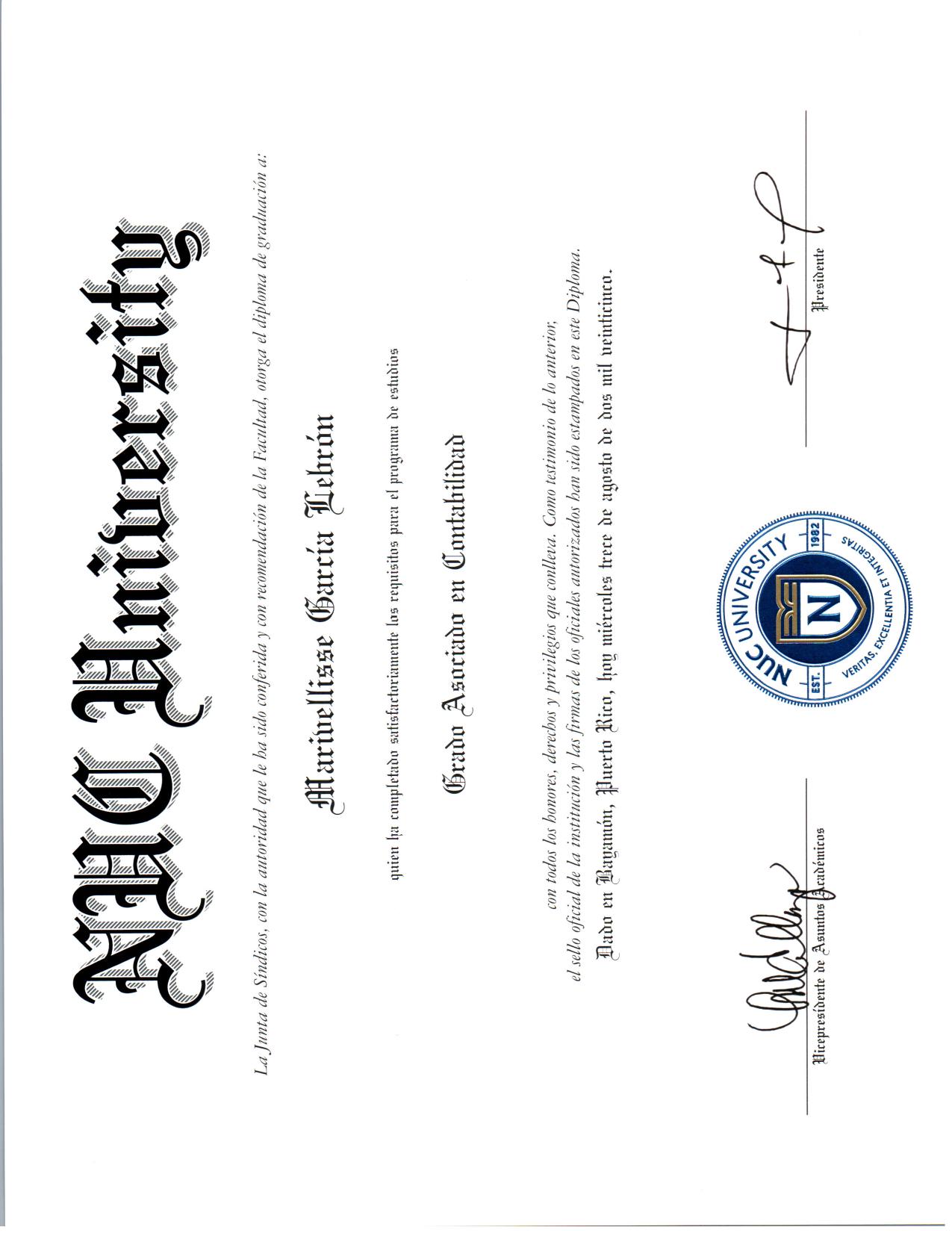 Accounting diploma